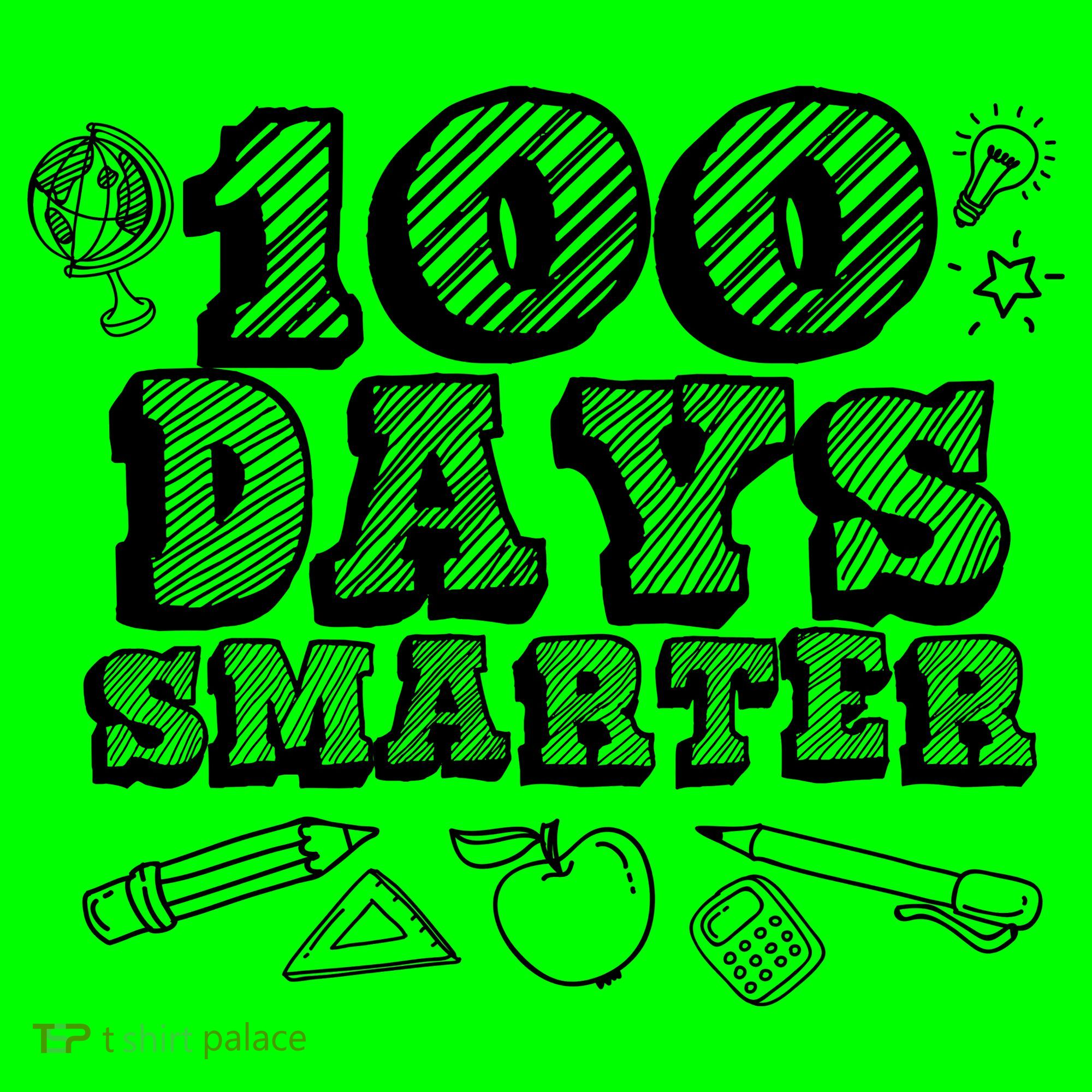100 Days Smarter Funny 100 Days Of School Long Sleeve Shirt
