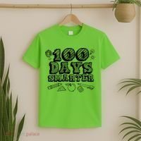 100 Days Smarter Funny 100 Days Of School T-Shirt thumb 2