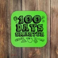 100 Days Smarter Funny 100 Days Of School Coaster thumb 0