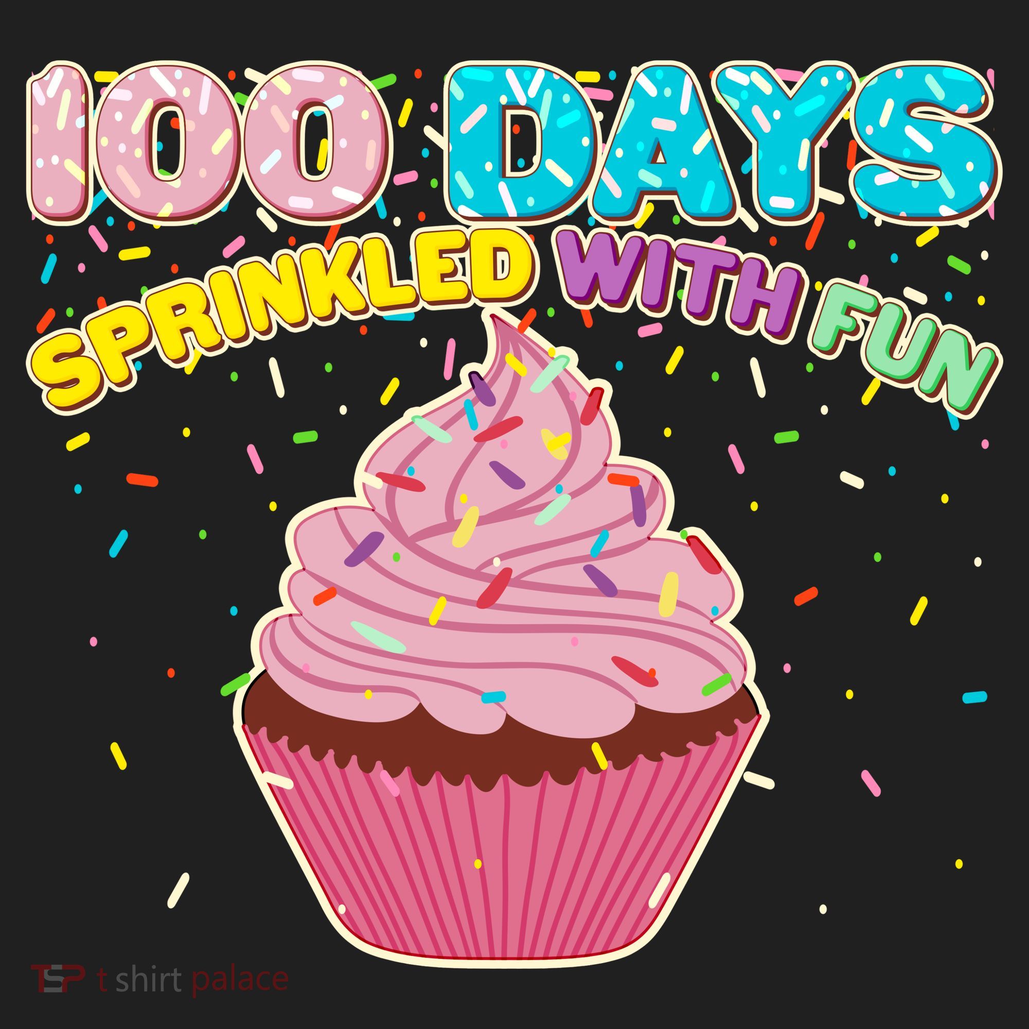 100 Days Sprinkled With Fun Cupcake  Women's Sweatshirt