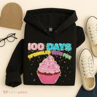 100 Days Sprinkled With Fun Cupcake  Hoodie thumb 4