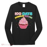 100 Days Sprinkled With Fun Cupcake  Long Sleeve Shirt thumb 0