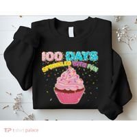100 Days Sprinkled With Fun Cupcake  Sweatshirt thumb 2