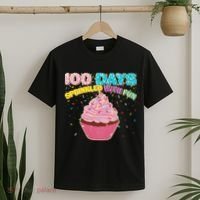 100 Days Sprinkled With Fun Cupcake  T-Shirt thumb 2
