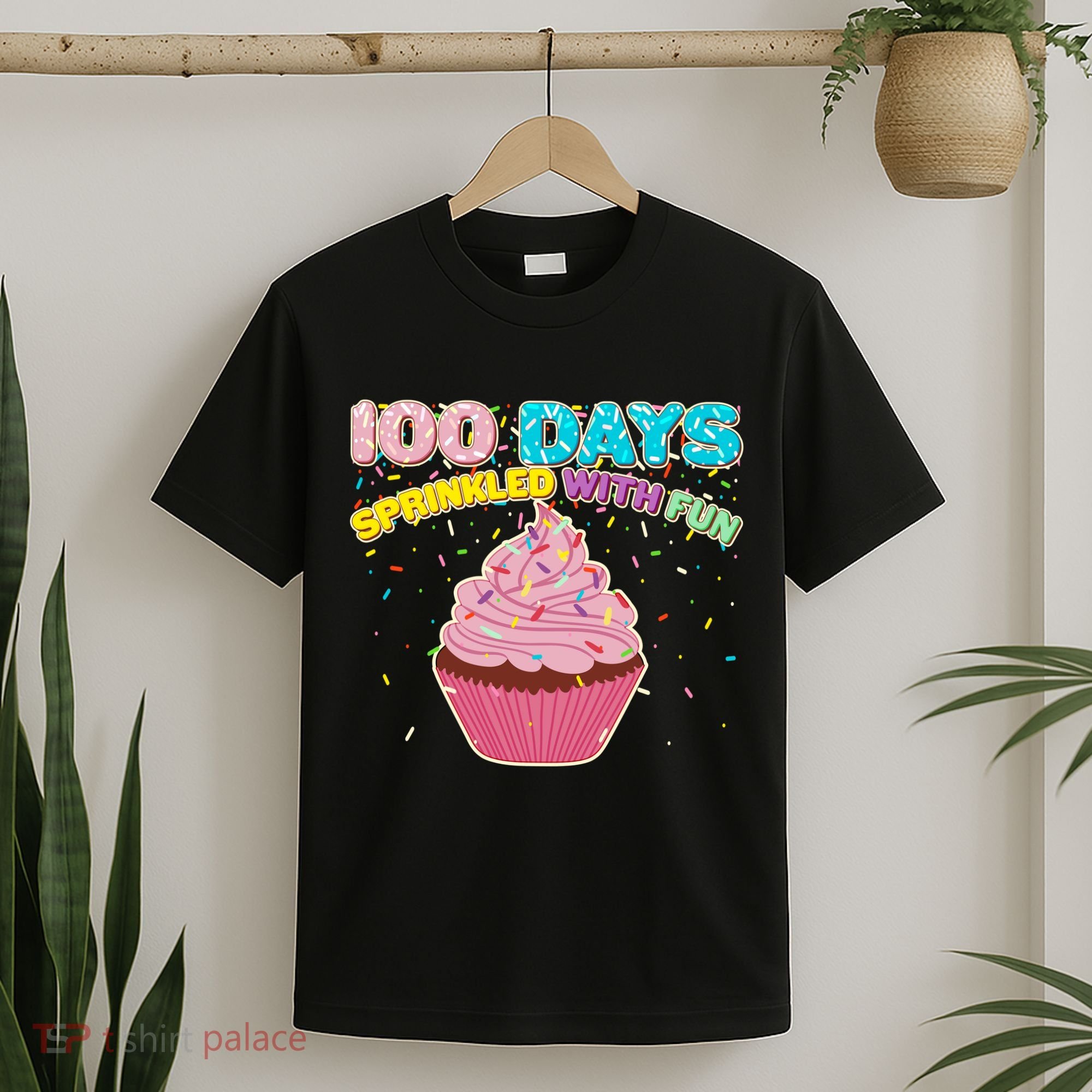 100 Days Sprinkled With Fun Cupcake  T-Shirt
