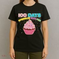 100 Days Sprinkled With Fun Cupcake  T-Shirt thumb 4