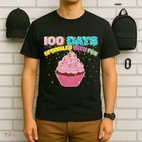 100 Days Sprinkled With Fun Cupcake  T-Shirt thumb 6