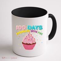 100 Days Sprinkled With Fun Cupcake  Coffee Mug thumb 1