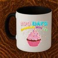 100 Days Sprinkled With Fun Cupcake  Coffee Mug thumb 2