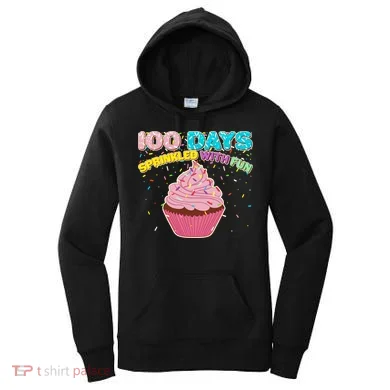 100 Days Sprinkled With Fun Cupcake  Women's Hoodie