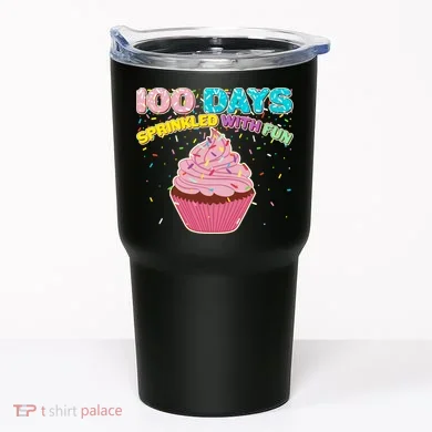 100 Days Sprinkled With Fun Cupcake  Tumbler