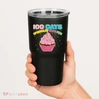 100 Days Sprinkled With Fun Cupcake  Tumbler thumb 2