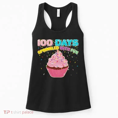 100 Days Sprinkled With Fun Cupcake  Women's Tank Top