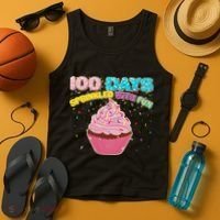 100 Days Sprinkled With Fun Cupcake  Tank Top thumb 4