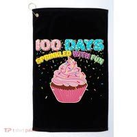 100 Days Sprinkled With Fun Cupcake  Golf Towel thumb 0