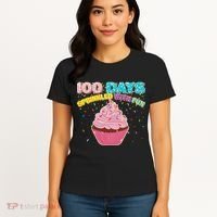 100 Days Sprinkled With Fun Cupcake  Women's T-Shirt thumb 4
