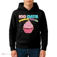 100 Days Sprinkled With Fun Cupcake  Kids Hoodie thumb 4