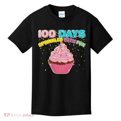 100 Days Sprinkled With Fun Cupcake  Kids T-Shirt