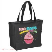 100 Days Sprinkled With Fun Cupcake  Tote Bag thumb 2