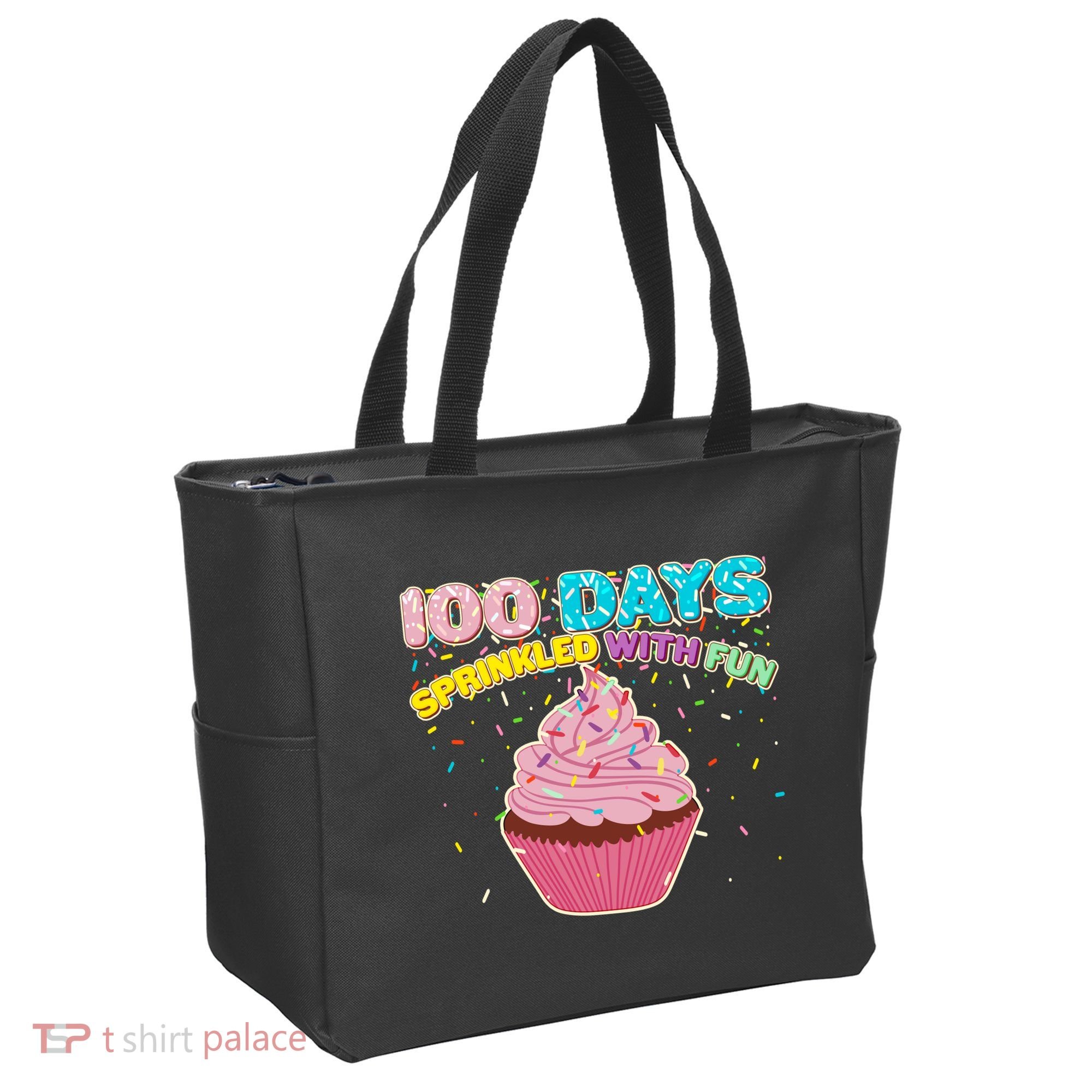 100 Days Sprinkled With Fun Cupcake  Tote Bag
