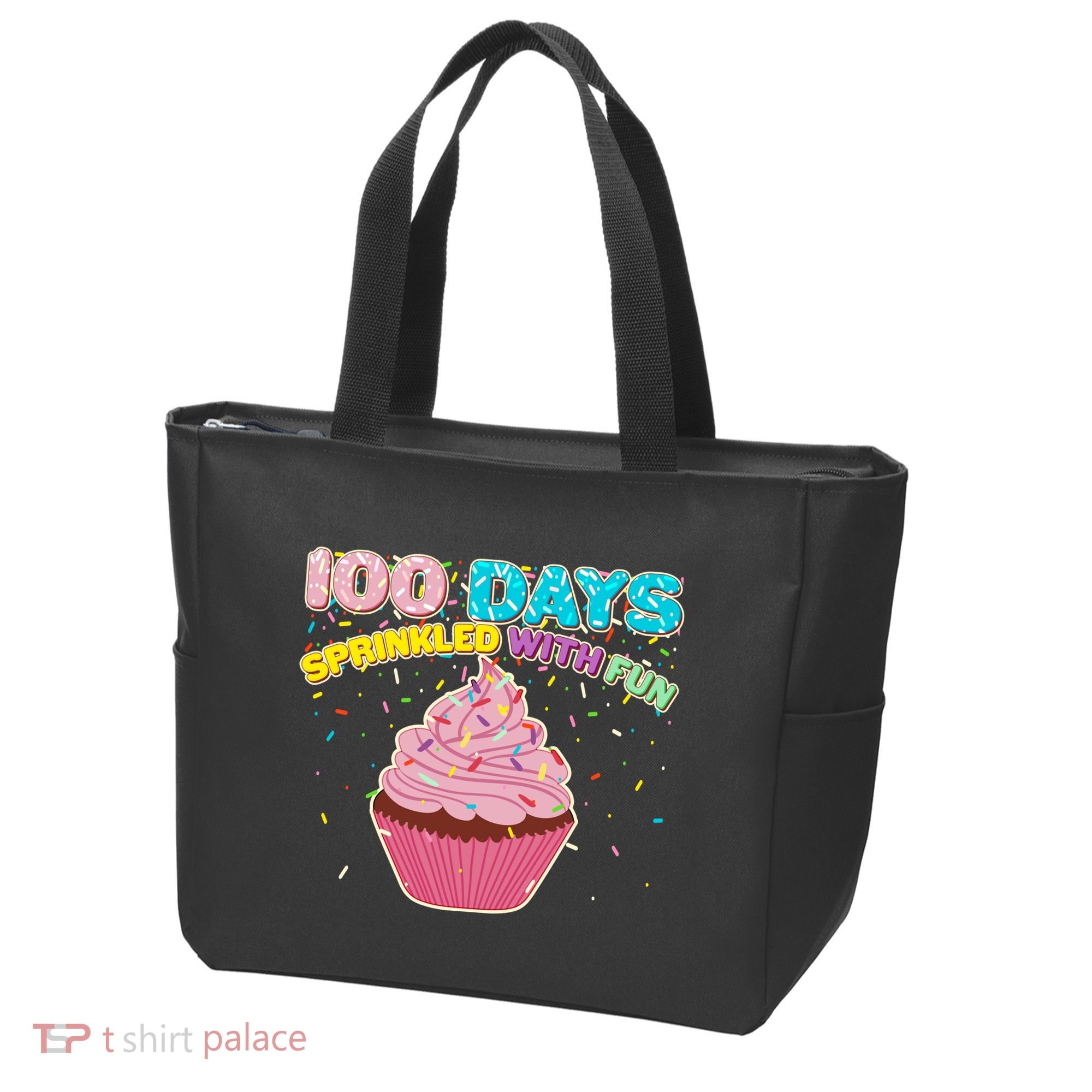 100 Days Sprinkled With Fun Cupcake  Tote Bag