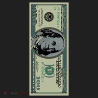 100 Dollar Bill - $100 - Benjamin Franklin Money Beanie thumb 2