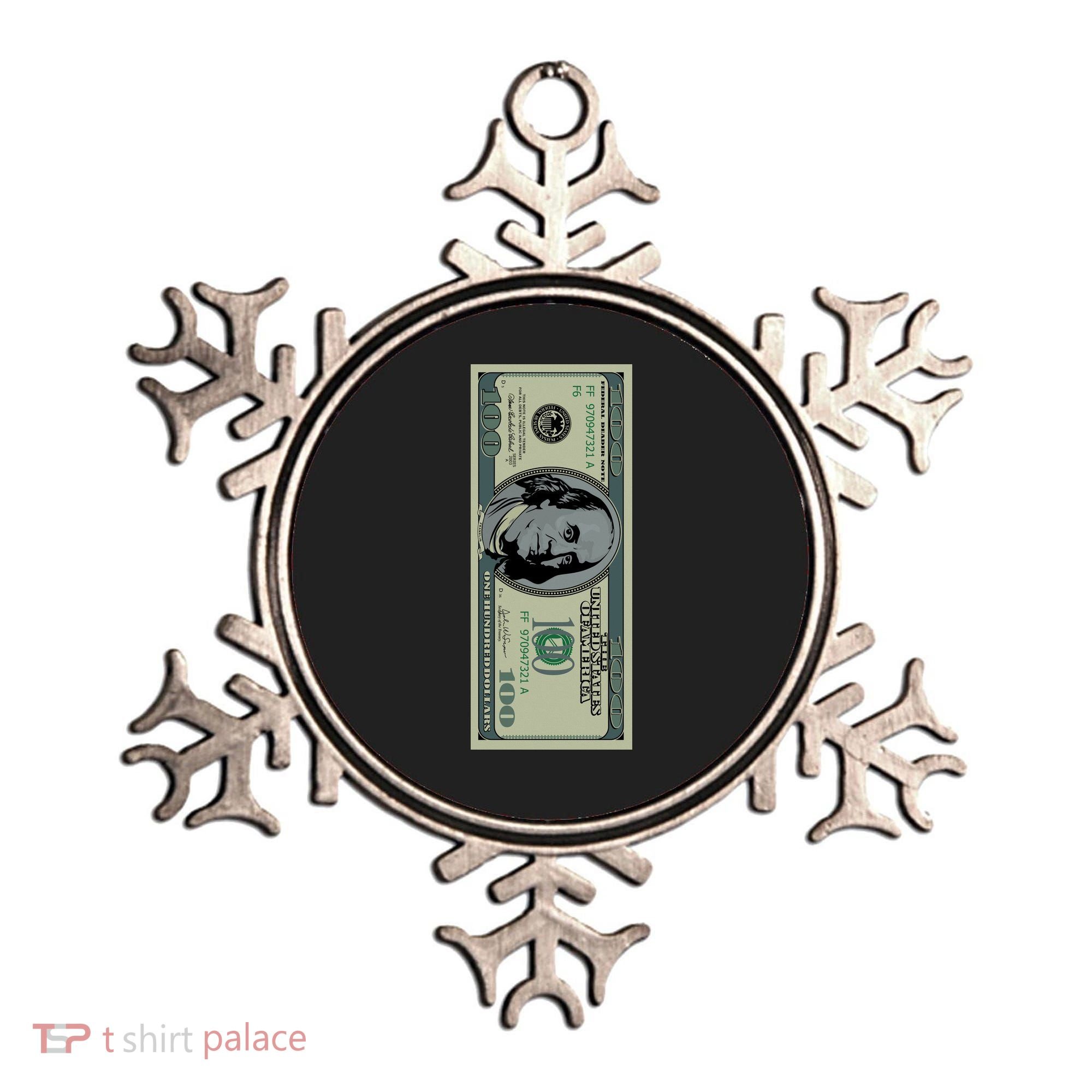 100 Dollar Bill - $100 - Benjamin Franklin Money Ornament