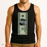 100 Dollar Bill - $100 - Benjamin Franklin Money Tank Top thumb 3