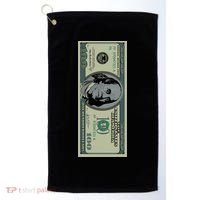 100 Dollar Bill - $100 - Benjamin Franklin Money Golf Towel thumb 0