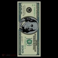100 Dollar Bill - $100 - Benjamin Franklin Money Visor thumb 3