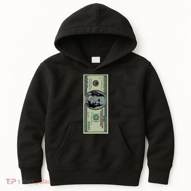 100 Dollar Bill - $100 - Benjamin Franklin Money Kids Hoodie