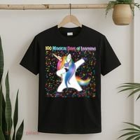 100 Magical Days of Learning Dabbing Unicorn T-Shirt thumb 2