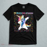100 Magical Days of Learning Dabbing Unicorn T-Shirt thumb 5