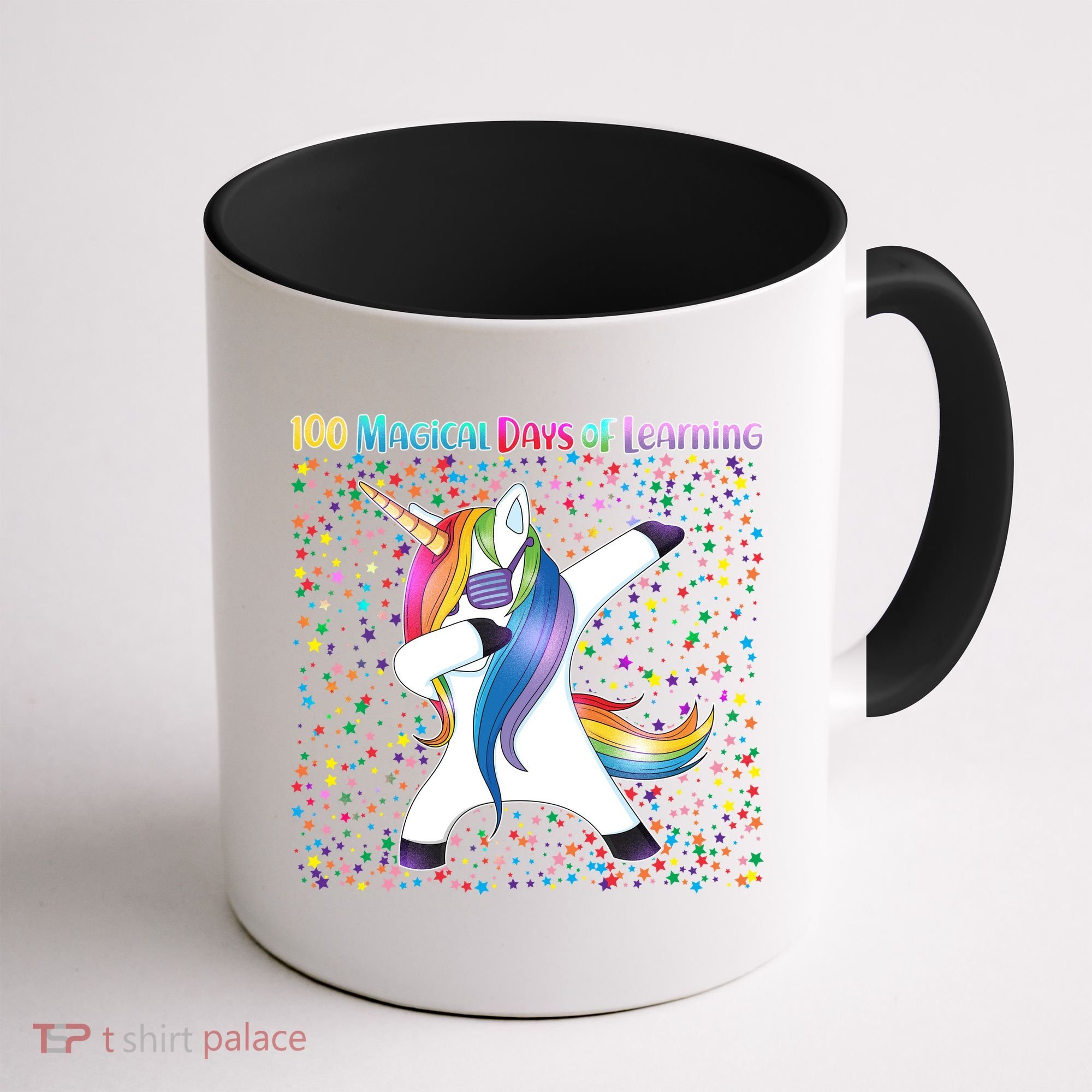 100 Magical Days of Learning Dabbing Unicorn Coffee Mug