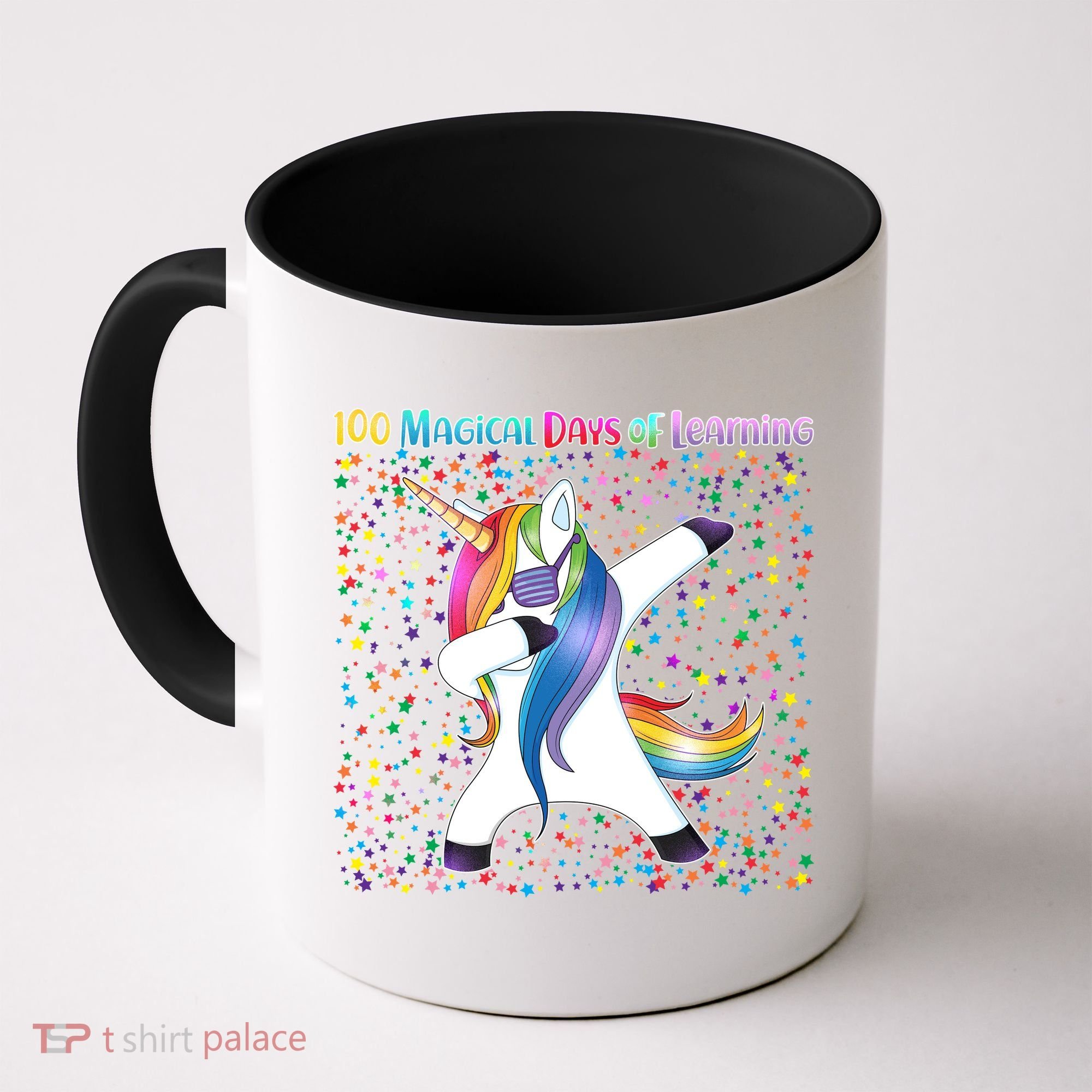 100 Magical Days of Learning Dabbing Unicorn Coffee Mug