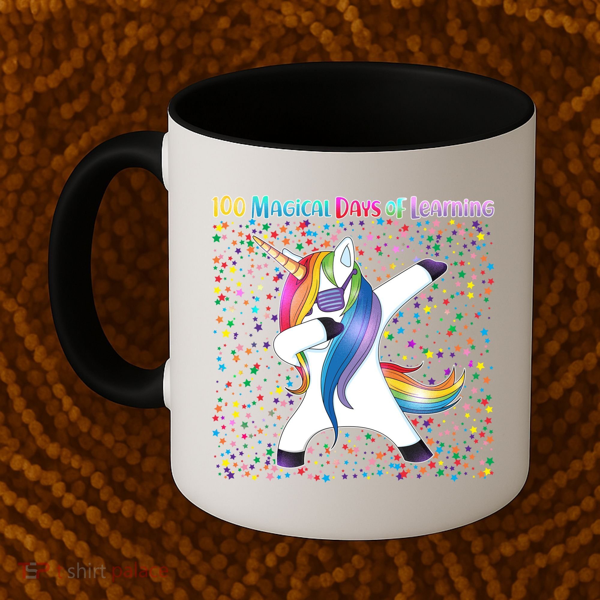 100 Magical Days of Learning Dabbing Unicorn Coffee Mug