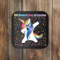 100 Magical Days of Learning Dabbing Unicorn Coaster thumb 0