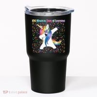 100 Magical Days of Learning Dabbing Unicorn Tumbler thumb 0