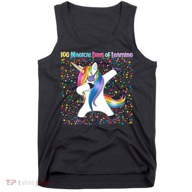 100 Magical Days of Learning Dabbing Unicorn Tank Top