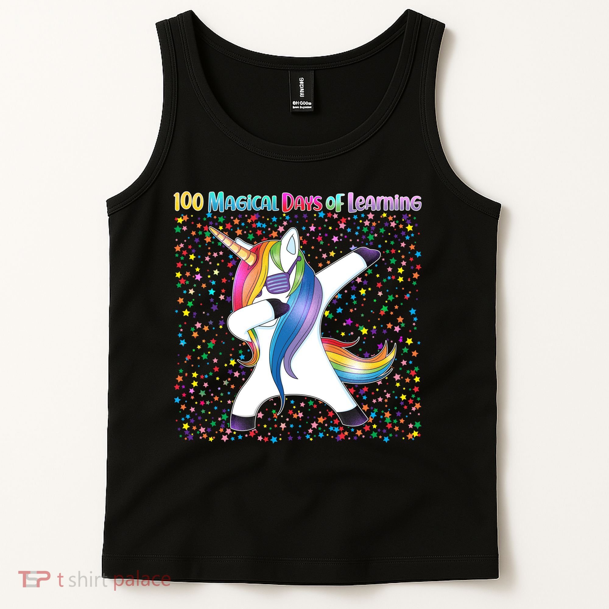 100 Magical Days of Learning Dabbing Unicorn Tank Top