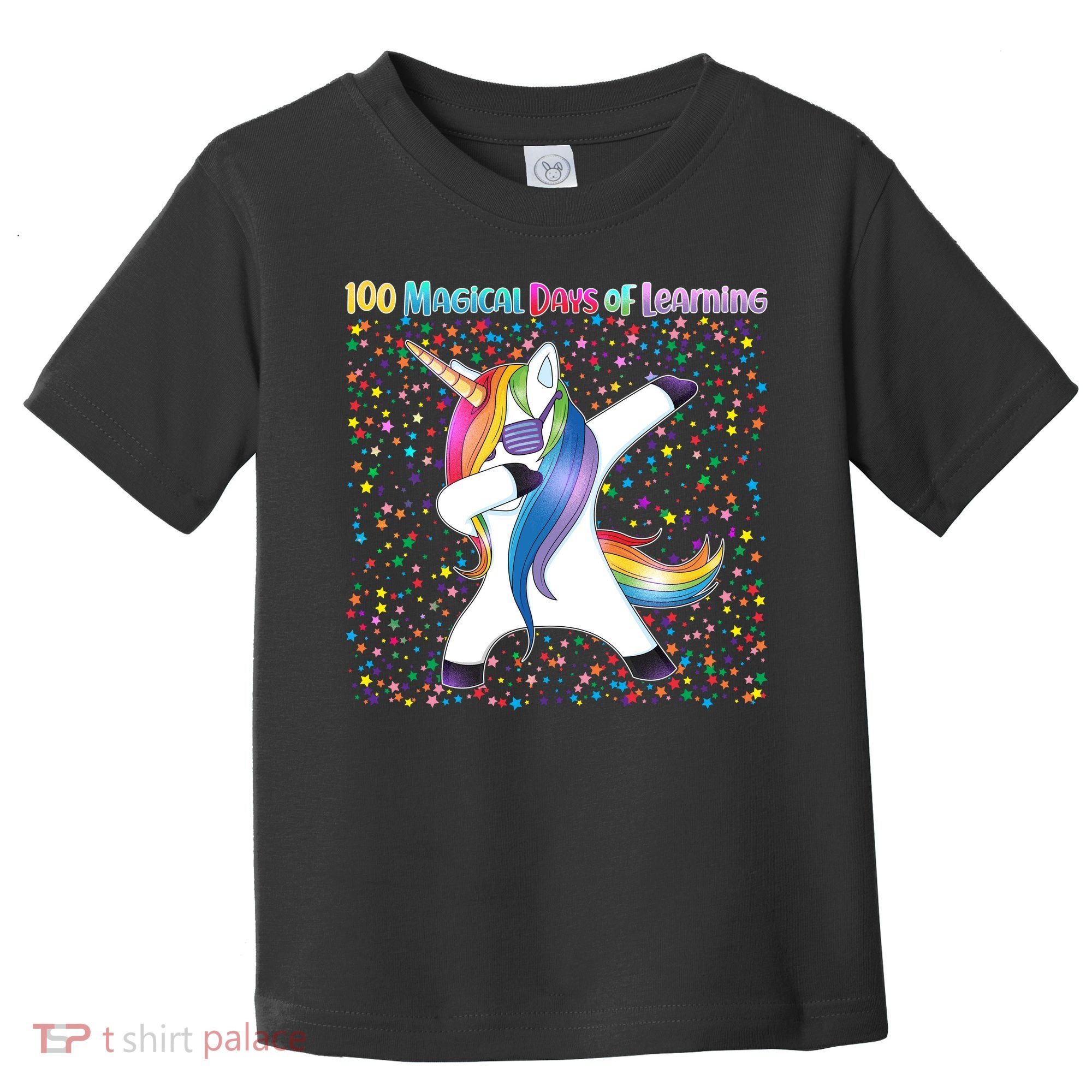 100 Magical Days of Learning Dabbing Unicorn Toddler T-Shirt