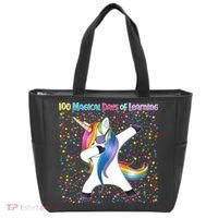 100 Magical Days of Learning Dabbing Unicorn Tote Bag thumb 0
