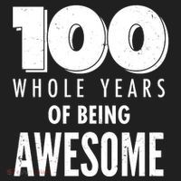 100 Whole Years Of Being Awesome Birthday Beanie thumb 2
