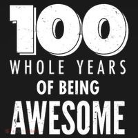 100 Whole Years Of Being Awesome Birthday Women's T-Shirt thumb 6