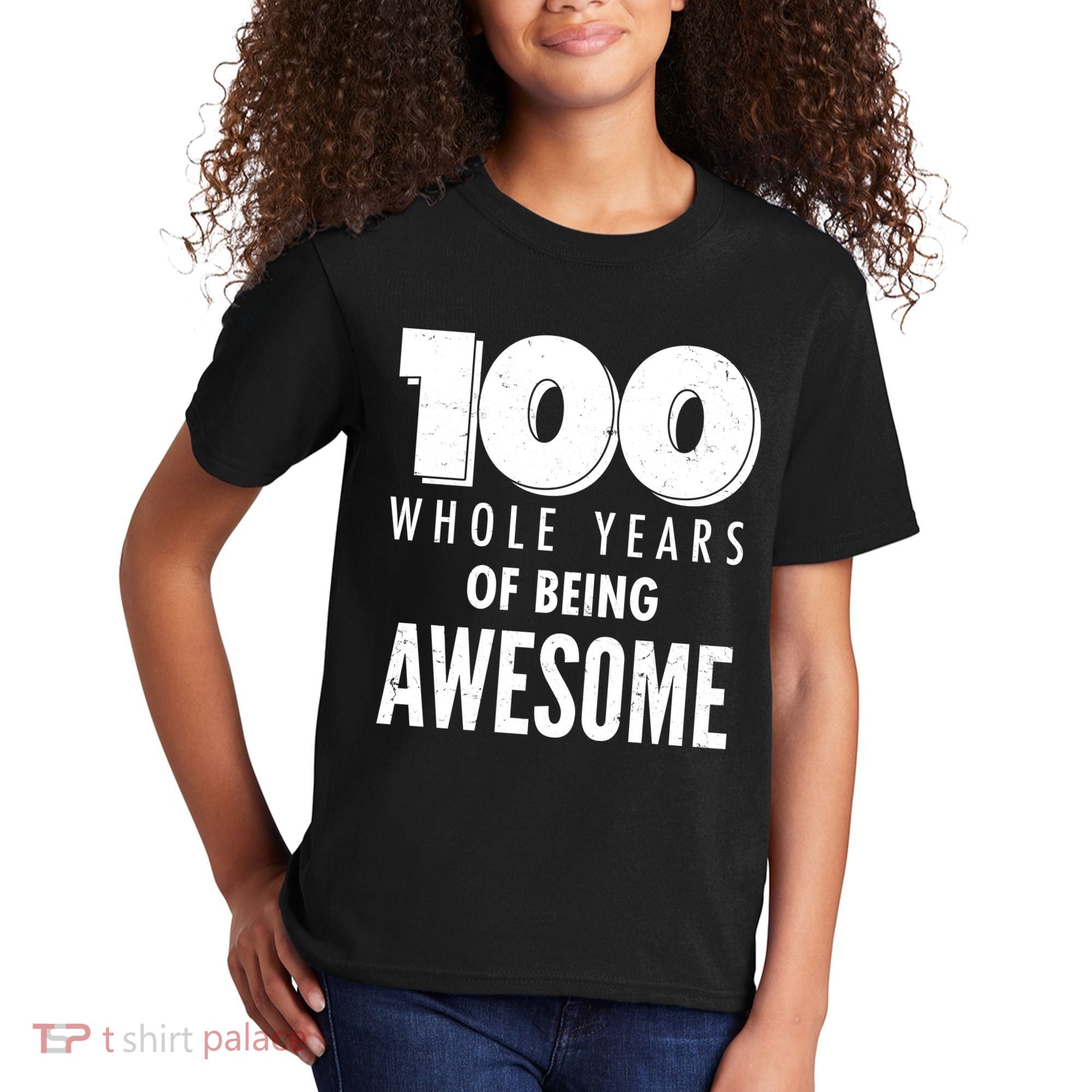 100 Whole Years Of Being Awesome Birthday Kids T-Shirt