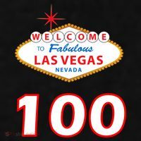 100 Years Old In Vegas - 100th Birthday Ladies PosiCharge Tri-Blend Wicking Tank thumb 2