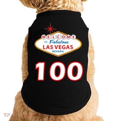 100 Years Old In Vegas - 100th Birthday Doggie Tank