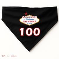 100 Years Old In Vegas - 100th Birthday USA-Made Doggie Bandana thumb 0