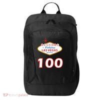 100 Years Old In Vegas - 100th Birthday City Backpack thumb 0