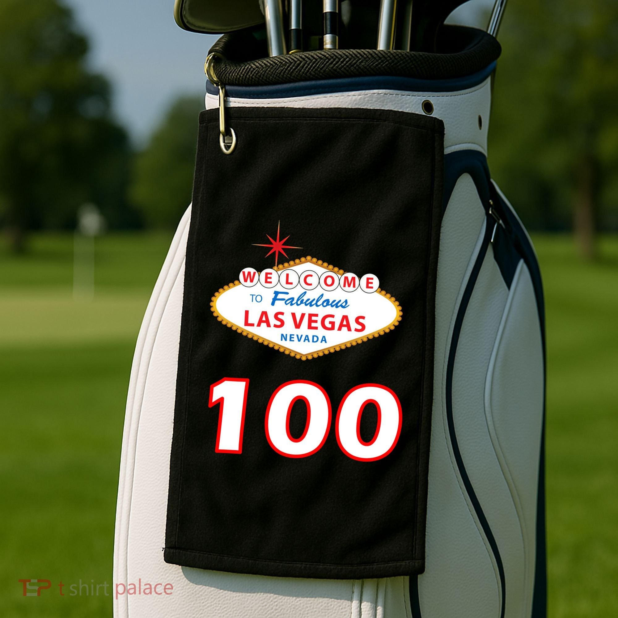 100 Years Old In Vegas - 100th Birthday Golf Towel